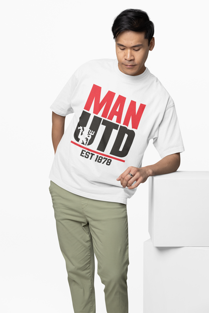 Man UTD Oversized T-Shirts – Bold Football Fan Graphic Tee