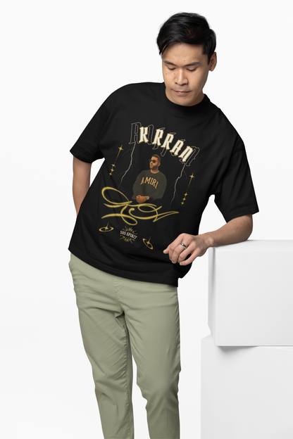 Aujla Lyric Flow Oversized T-Shirt Punjabi Rap Streetwear