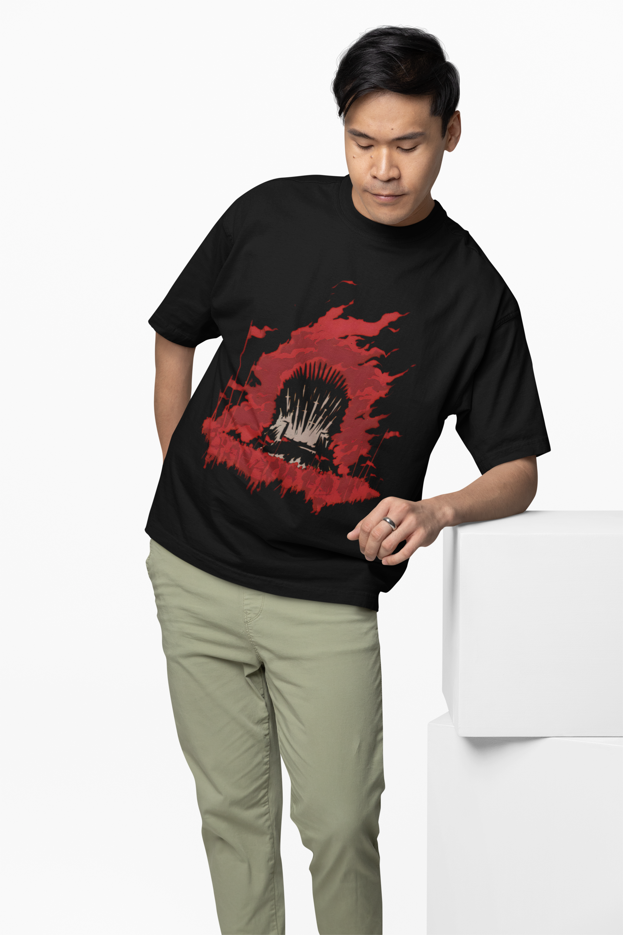 Fire and Blood Oversized T-Shirt