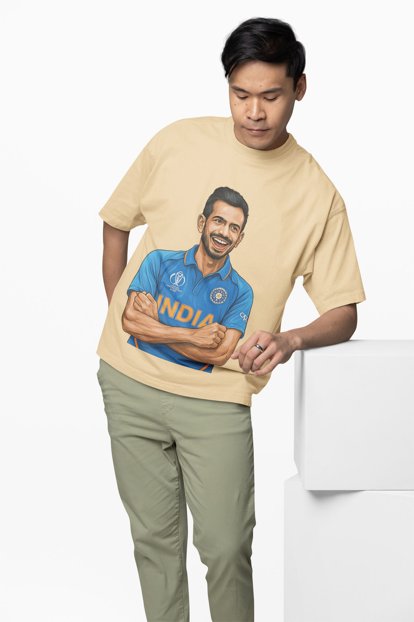 Chahal Spin Master Oversized T-Shirt Cricket King Style Tee