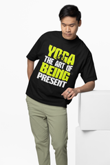 Yoga Line Art Oversized T-Shirt