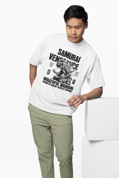 Samurai Warrior Oversized T-Shirt for Bold Streetwear Style