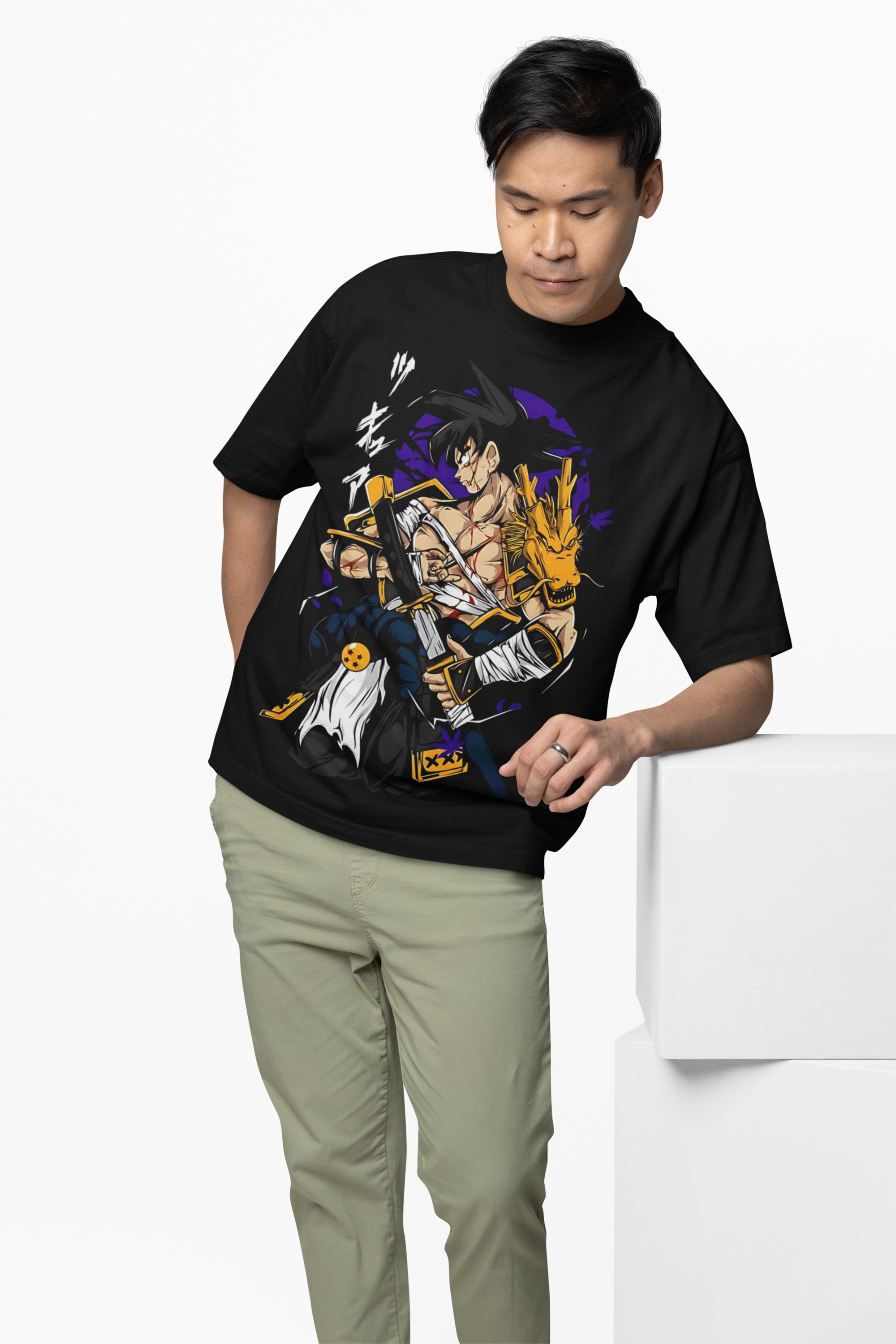 Goku And Vegeta Oversized T-Shirt