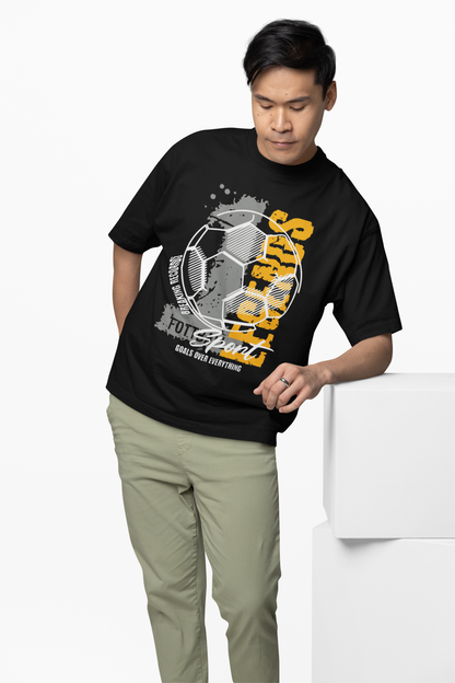 Football Oversized T-Shirt – Bold Graphic Street Style