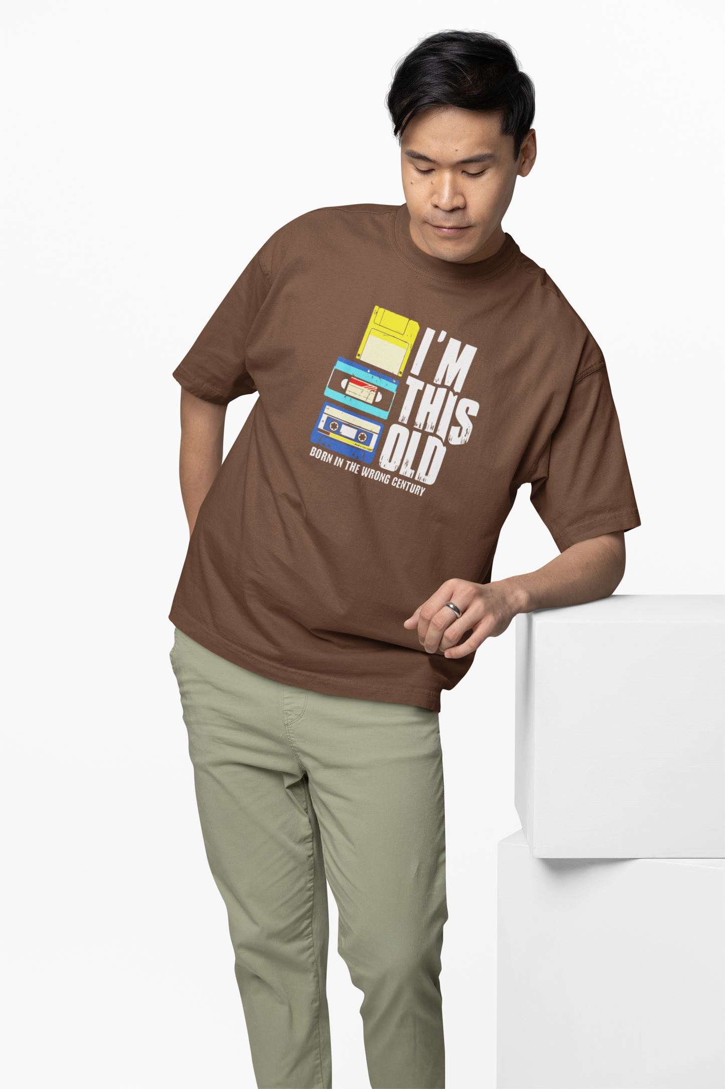 I'M This Old Oversized T-Shirt Comfortable & Playful Design