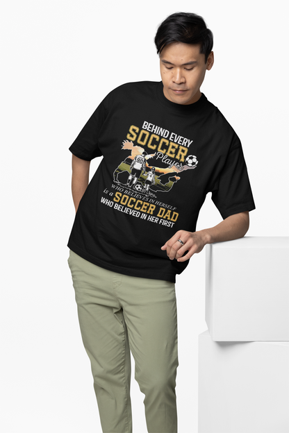 Soccer Player Oversized T-Shirt for Football Fan Streetwear