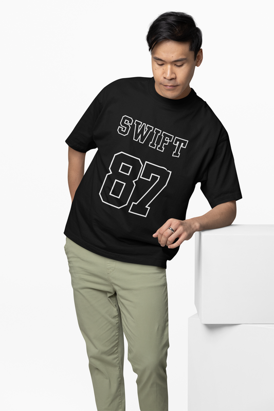 Taylor Swift's 87 Graphic Oversized T-Shirt Fans Style Tees