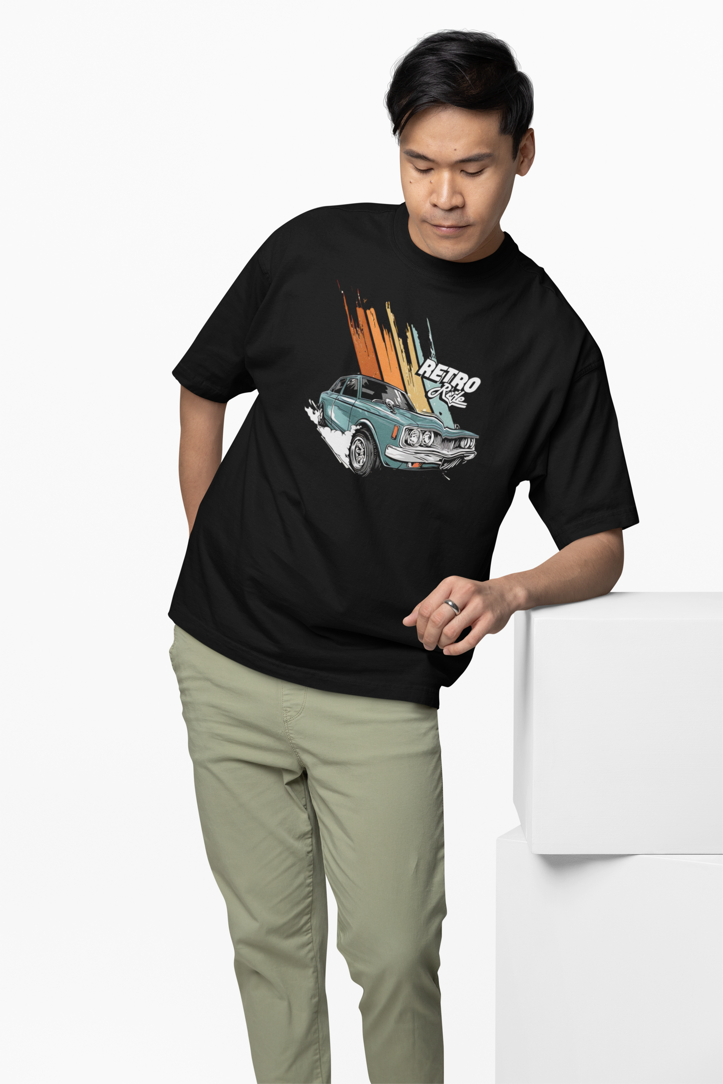 Retro Ride Oversized T-Shirt for Bold Streetwear Style
