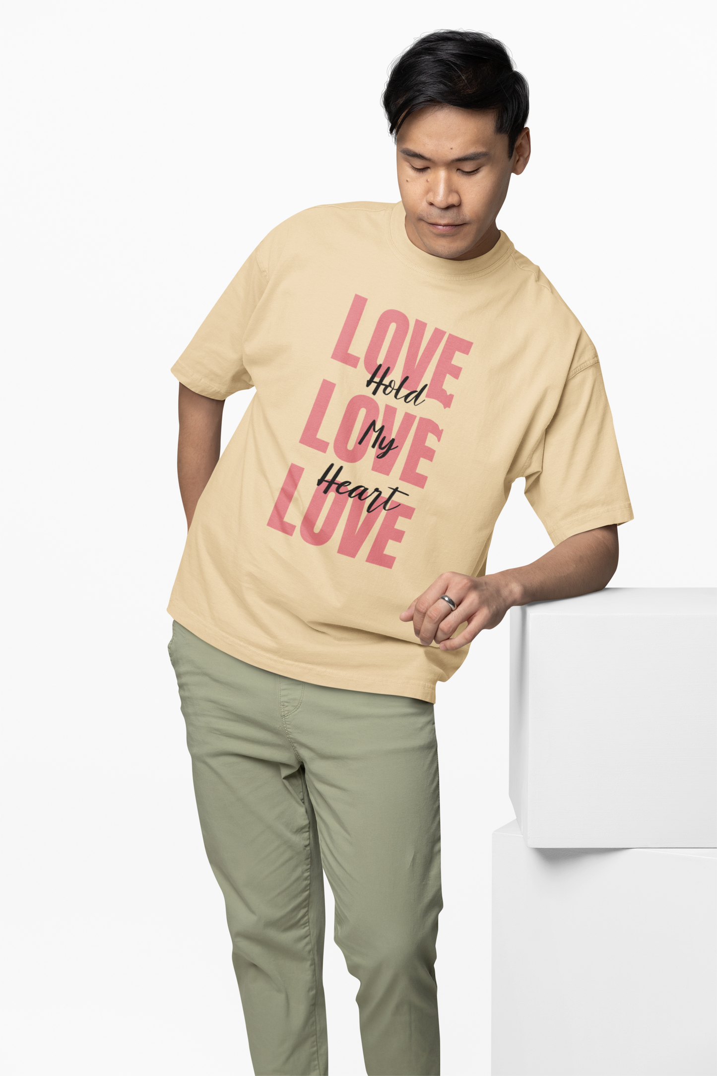 Oversized T-Shirts Love Couple Cute Partner Style Wear