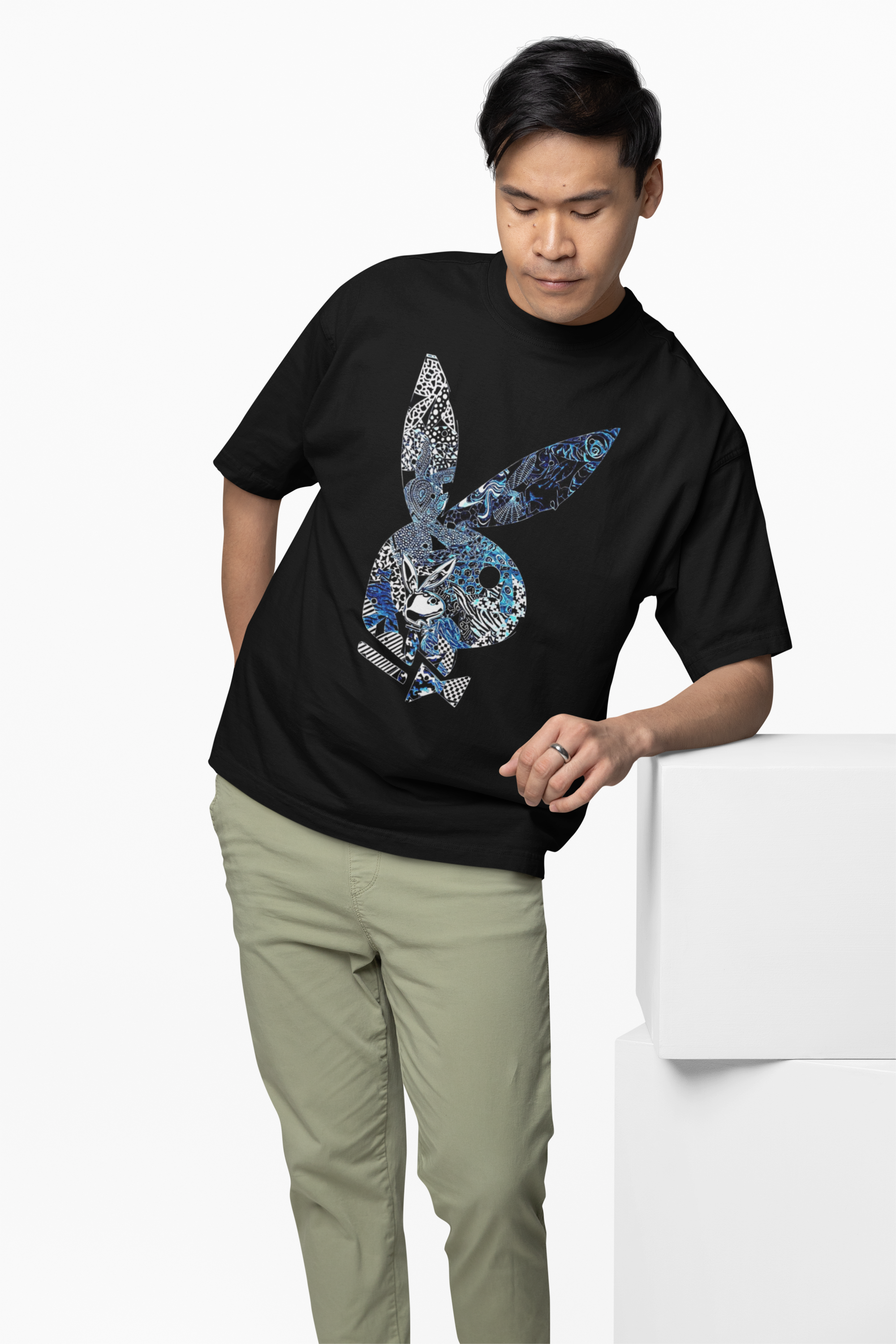 Playboy Iconic Print Oversized T-Shirt