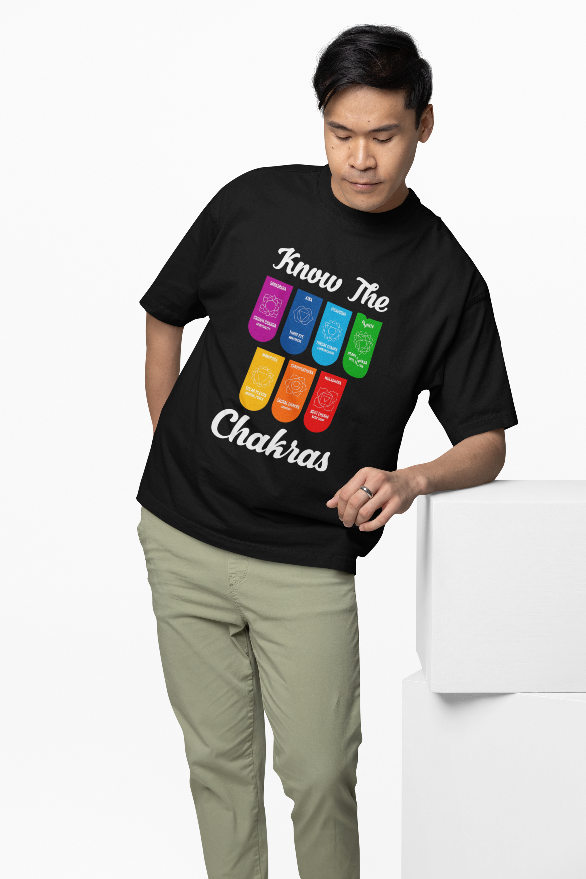 The Yoga Chakras Oversized T-Shirt