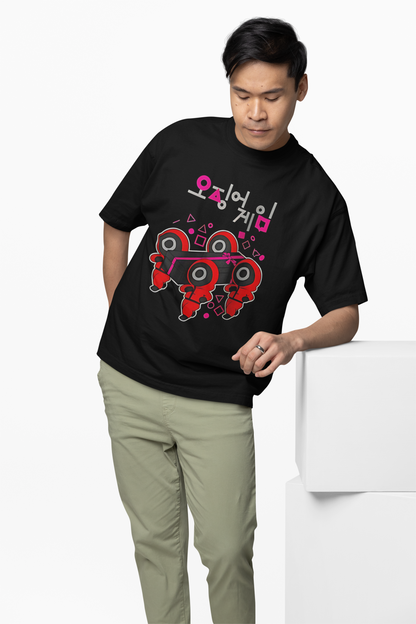 Mini Guards Oversized T-Shirt Streetwear Unisex Style
