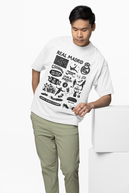 Madrid Legacy Oversized T-Shirt – Iconic Football Fan Tee