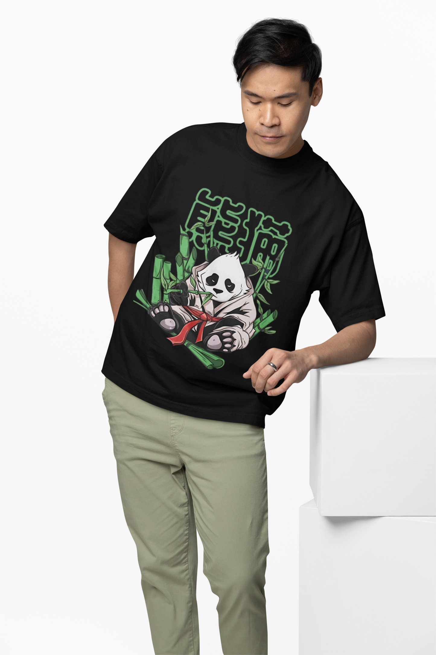 Neko Panda Oversized T-Shirt – Cute & Comfortable Streetwear