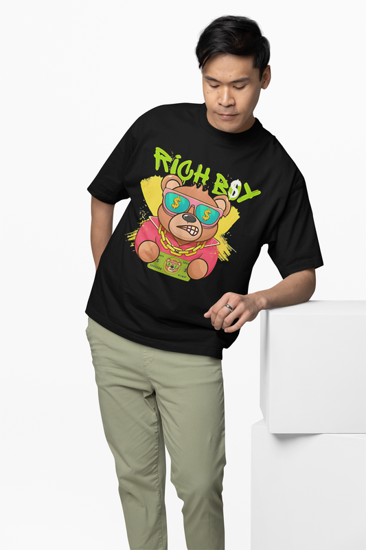 Rich Boy Oversized T-Shirt – Luxury Streetwear Essential