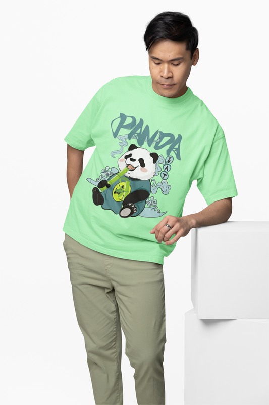 Baby Panda Oversized T-Shirt Cute Streetwear Style
