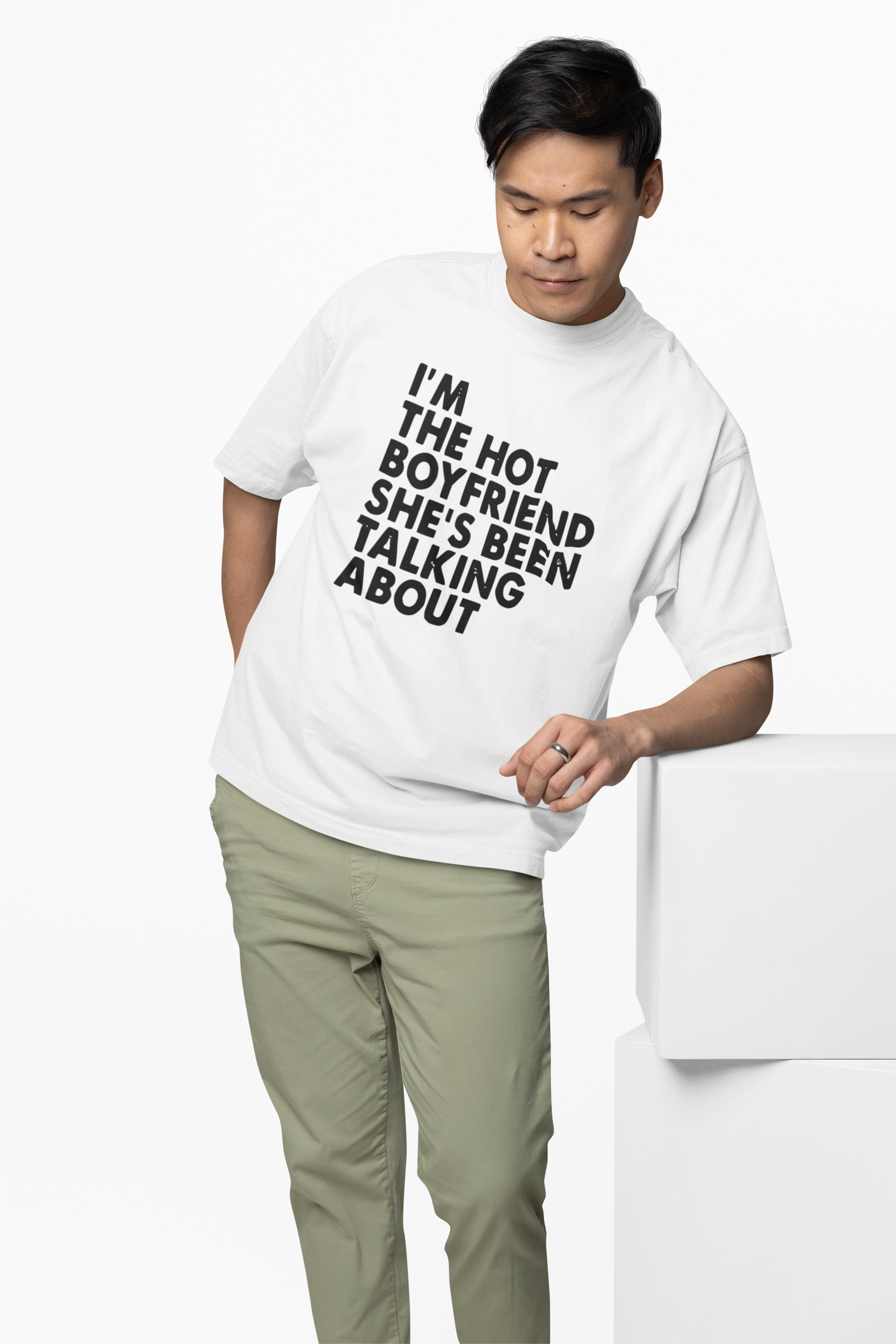 Hot Boyfriend Oversized T-Shirt