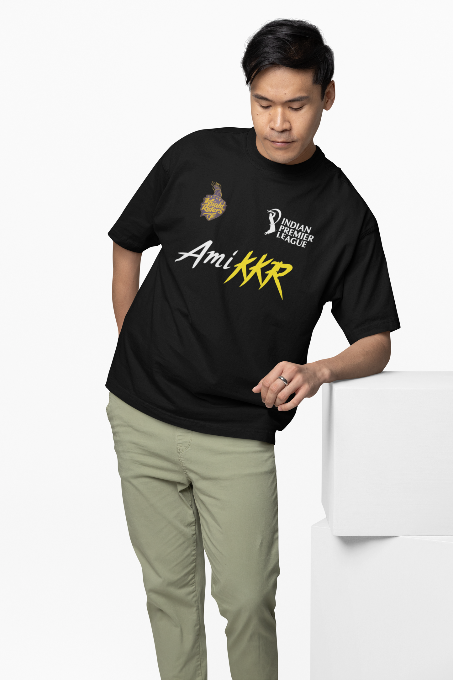 Ami KKR Team Oversized T-Shirts Stylish Cricket Fan Wear