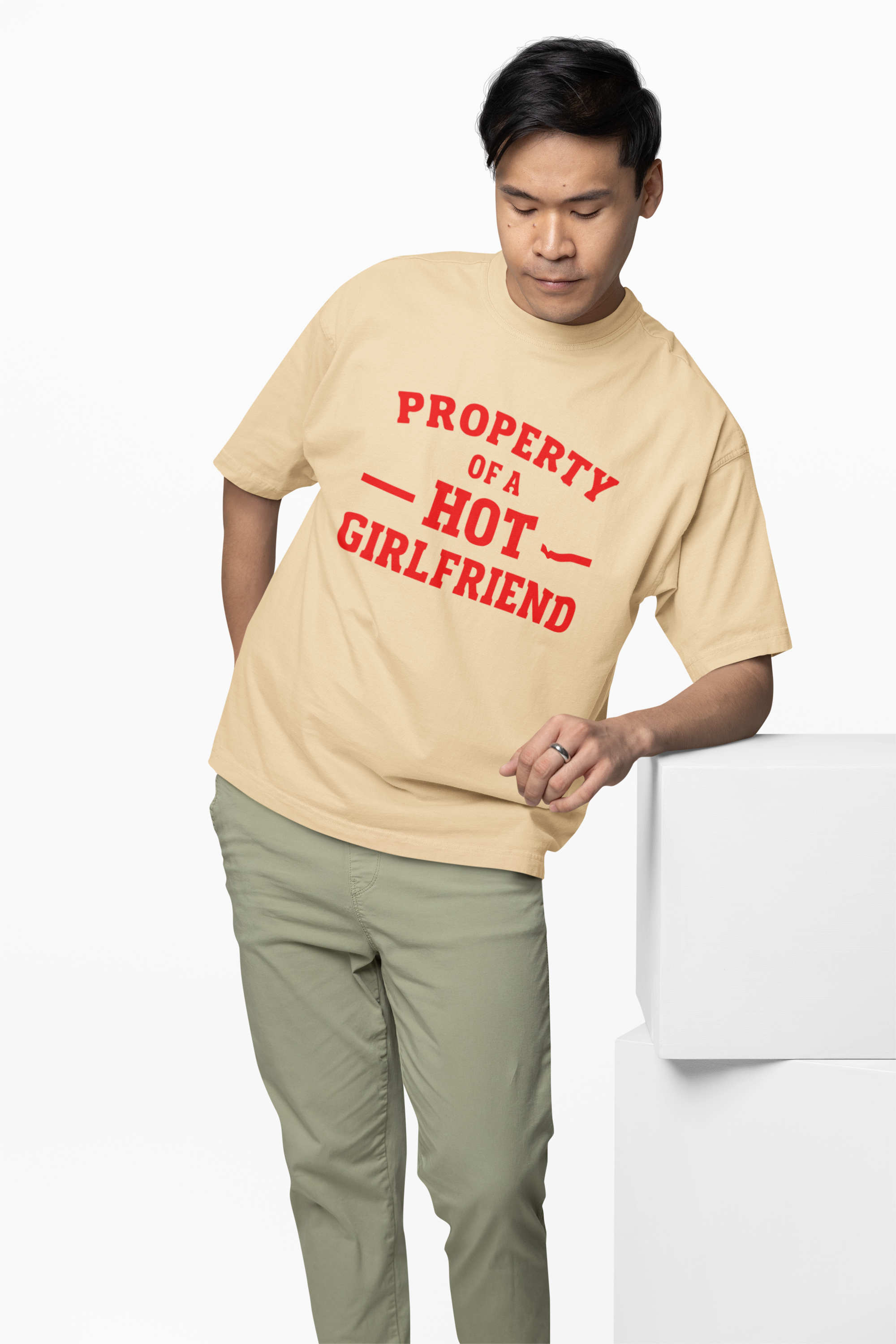 Boyfriend Sentence Oversized T-Shirt