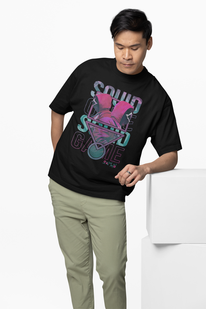 Squid Game Graphic Oversized T-Shirt Bold Pop Culture Tees