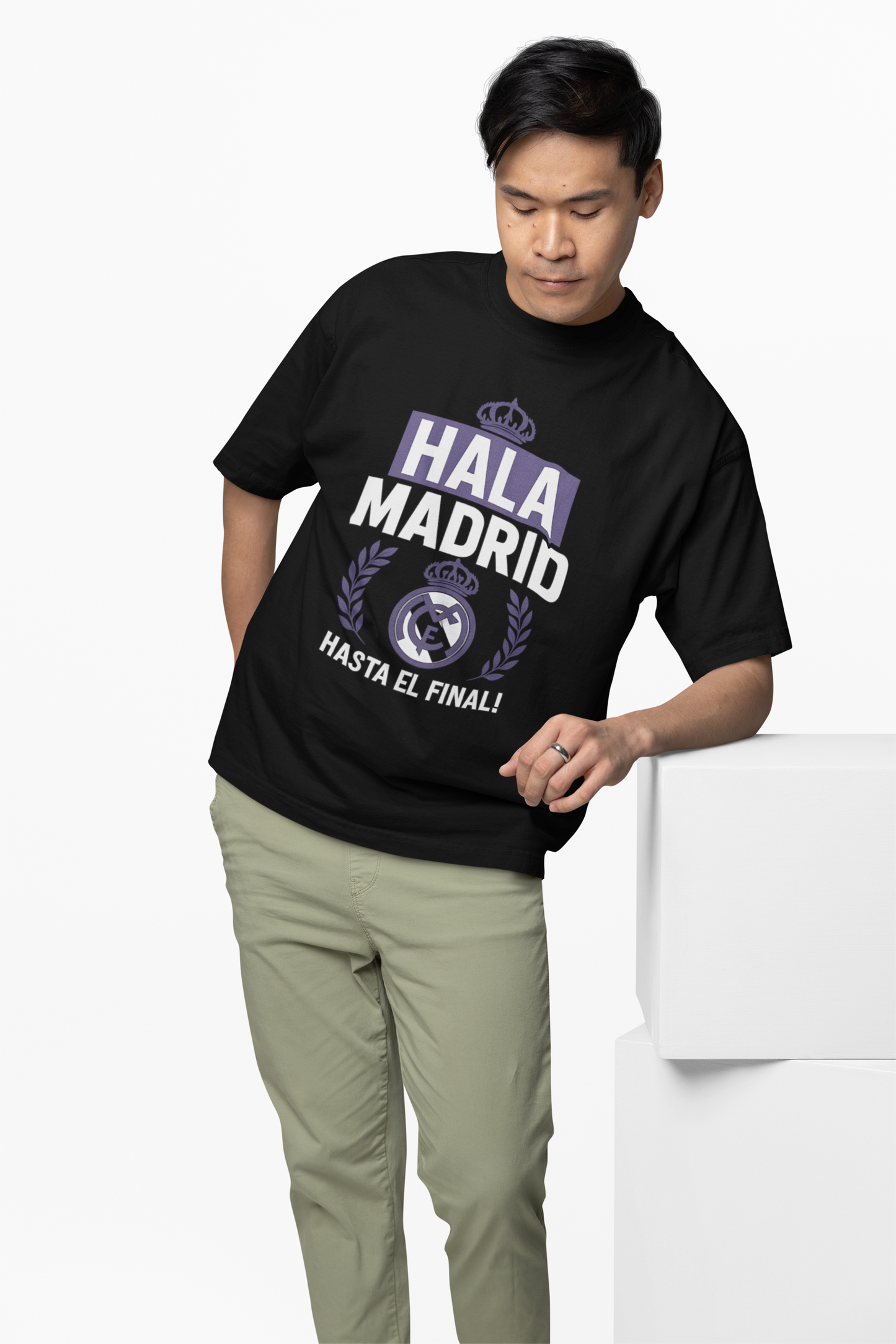 Madrid Dynasty Graphic Oversized T-Shirt – Football Fan Tee