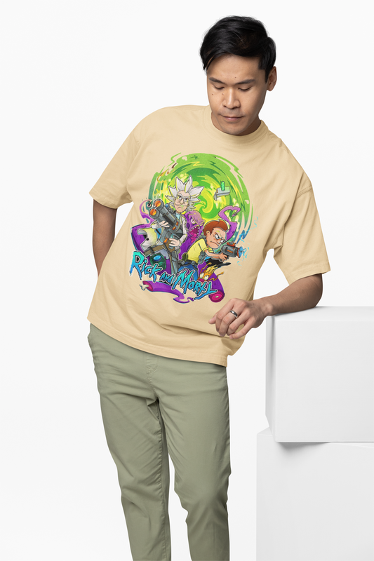 Rick and Morty Fighter Oversized T-Shirts – Bold Sci-Fi Style