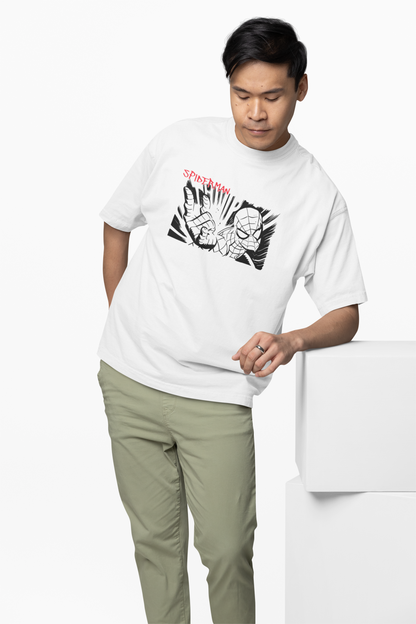 Web Sling Impact Oversized T-Shirt for Relaxed Urban Fashion
