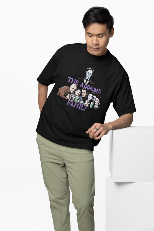 The Addams Family Oversized T-Shirt Gothic Fans Fashion Tee