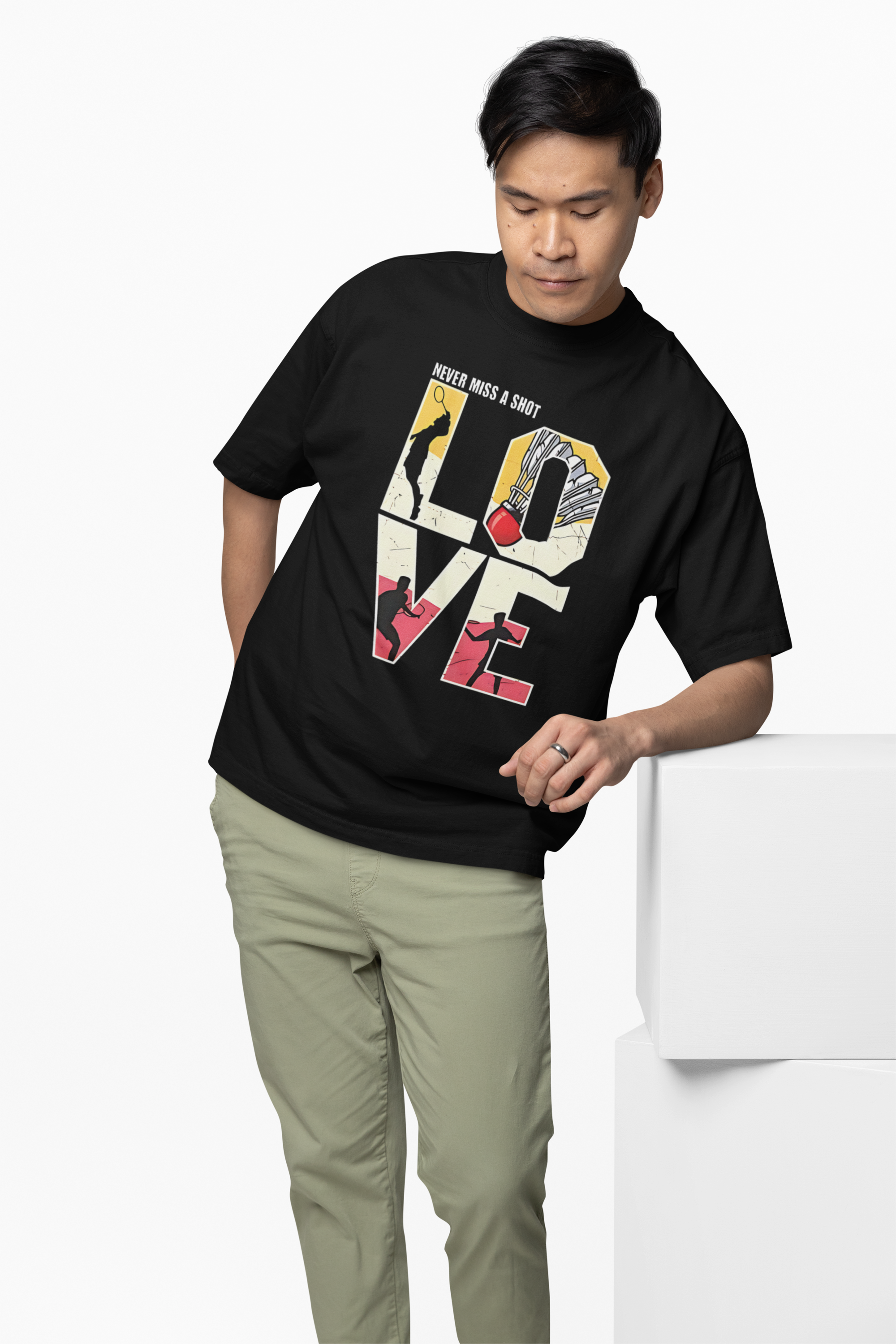 Love Badminton Oversized T-Shirt