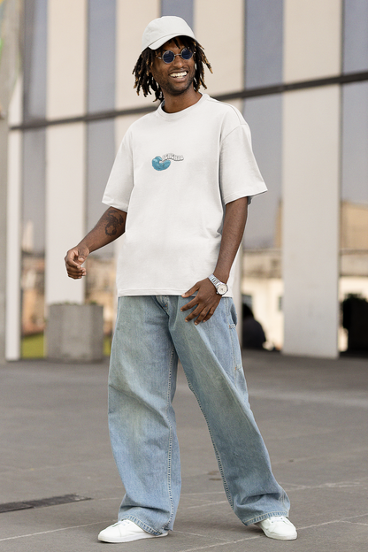 Waves bring renewal unisex white oversized t-shirt