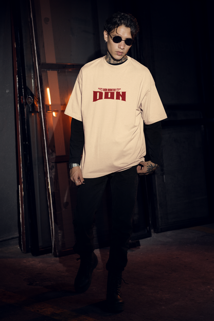 Don Half Sleeve Oversized T-Shirt for Men Trendy Streetwear