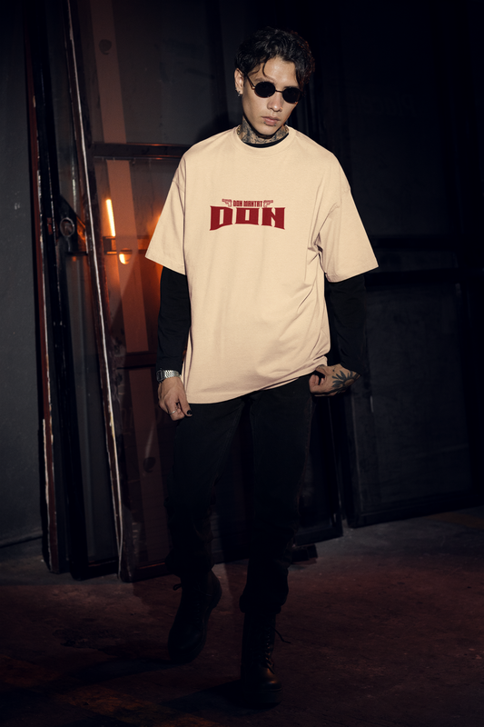 Don Half Sleeve Oversized T-Shirt for Men Trendy Streetwear