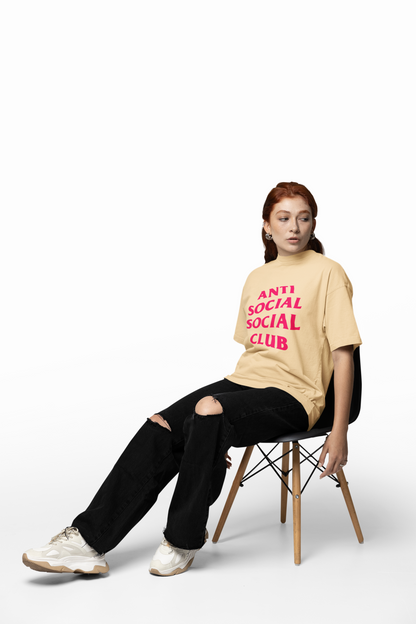 Anti Social Club Oversized T-Shirt Comfortable Graphic T-shirt