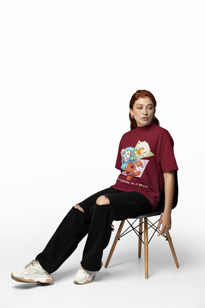 Hungry Bare Oversized T-Shirt Bold Streetwear Style