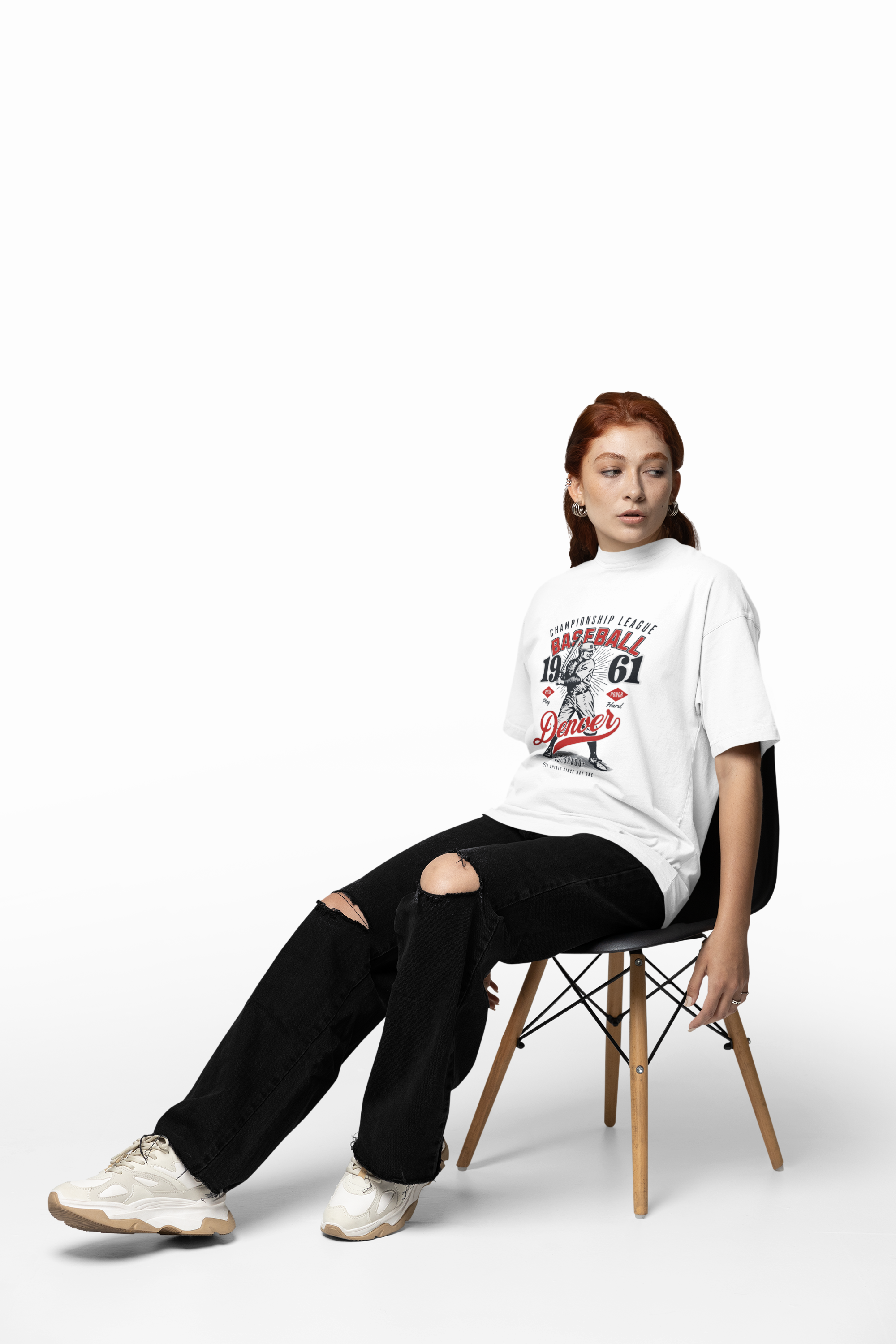 Baseball Denver Oversized T-Shirt