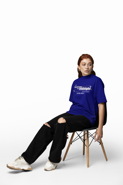 Midnight Oversized T-Shirt Trendy Streetwear Cotton Tee