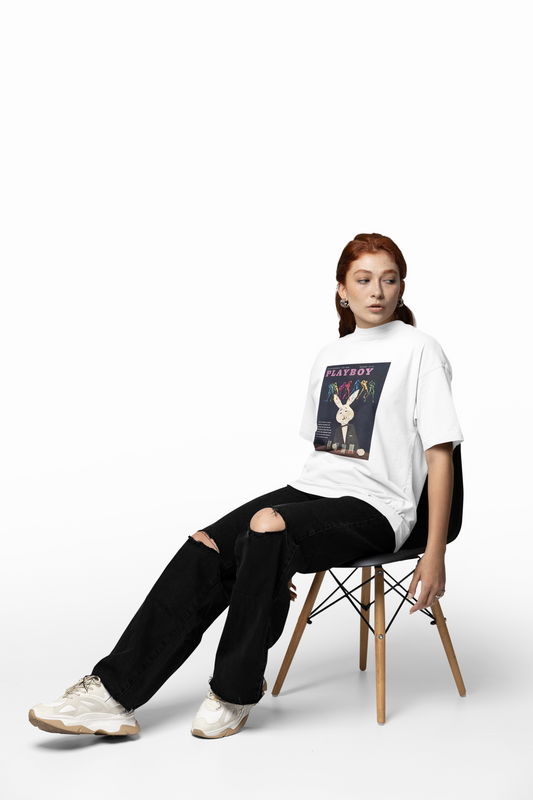 Playboy Classic Logo Oversized T-Shirt – Bold Streetwear Tee