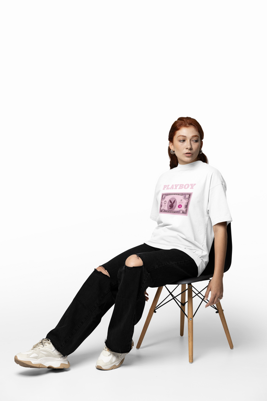 Playboy Money Oversized T-Shirt – Bold Streetwear Graphic Tee