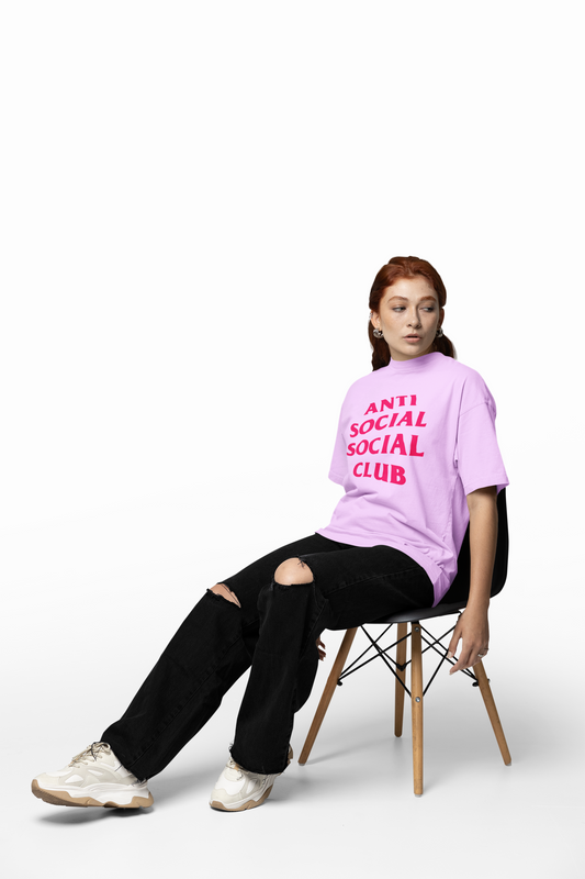 Anti Social Club Oversized T-Shirt Comfortable Graphic T-shirt