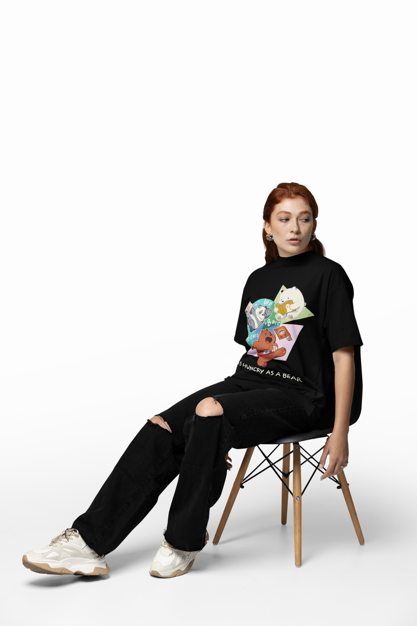 Hungry Bare Oversized T-Shirt Bold Streetwear Style
