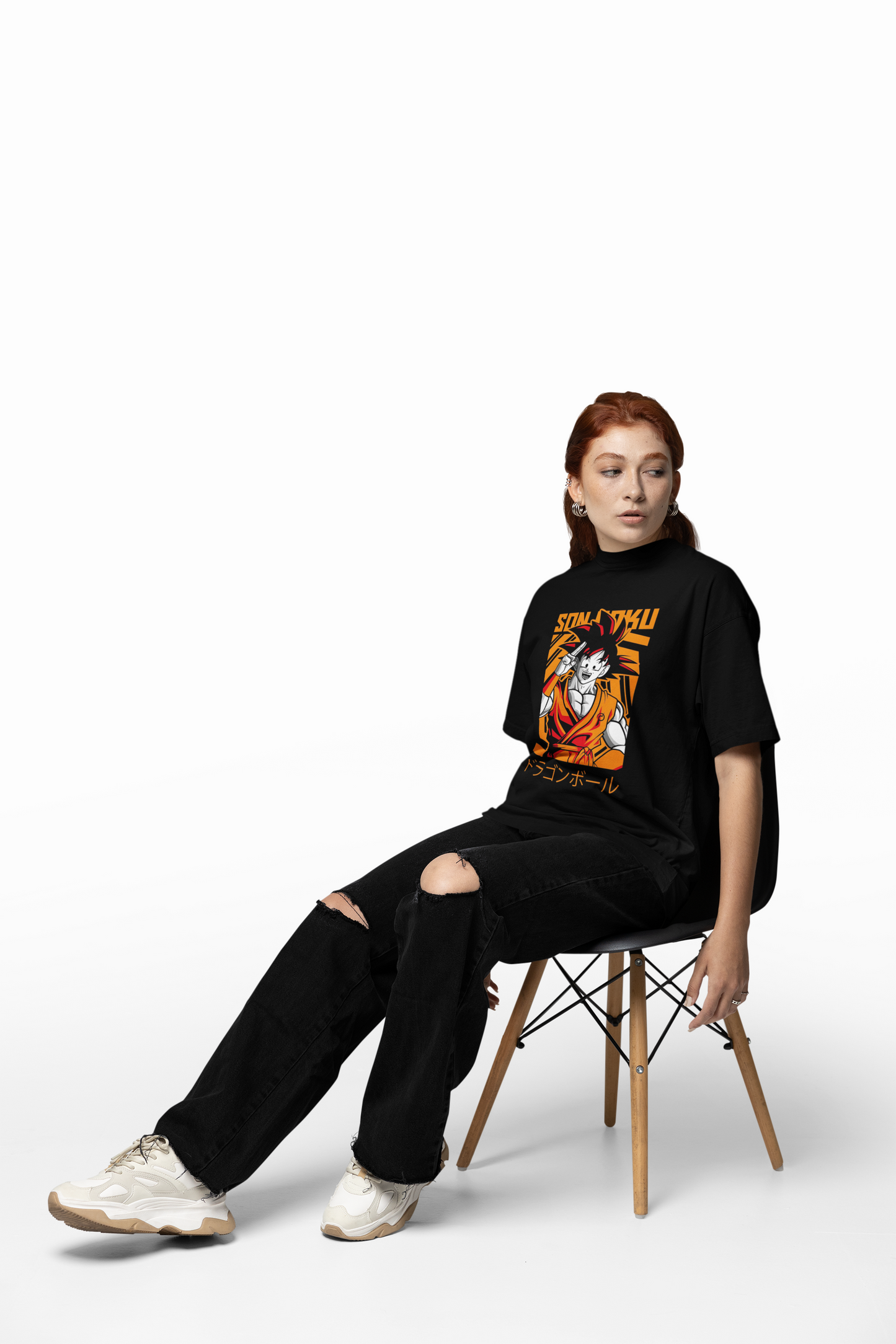 Goku Anime Oversized T-Shirt Legendary Saiyan Graphic T-shirt