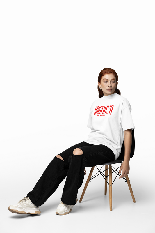 Goal Machine Oversized T-Shirt Powerful Football Streetwear
