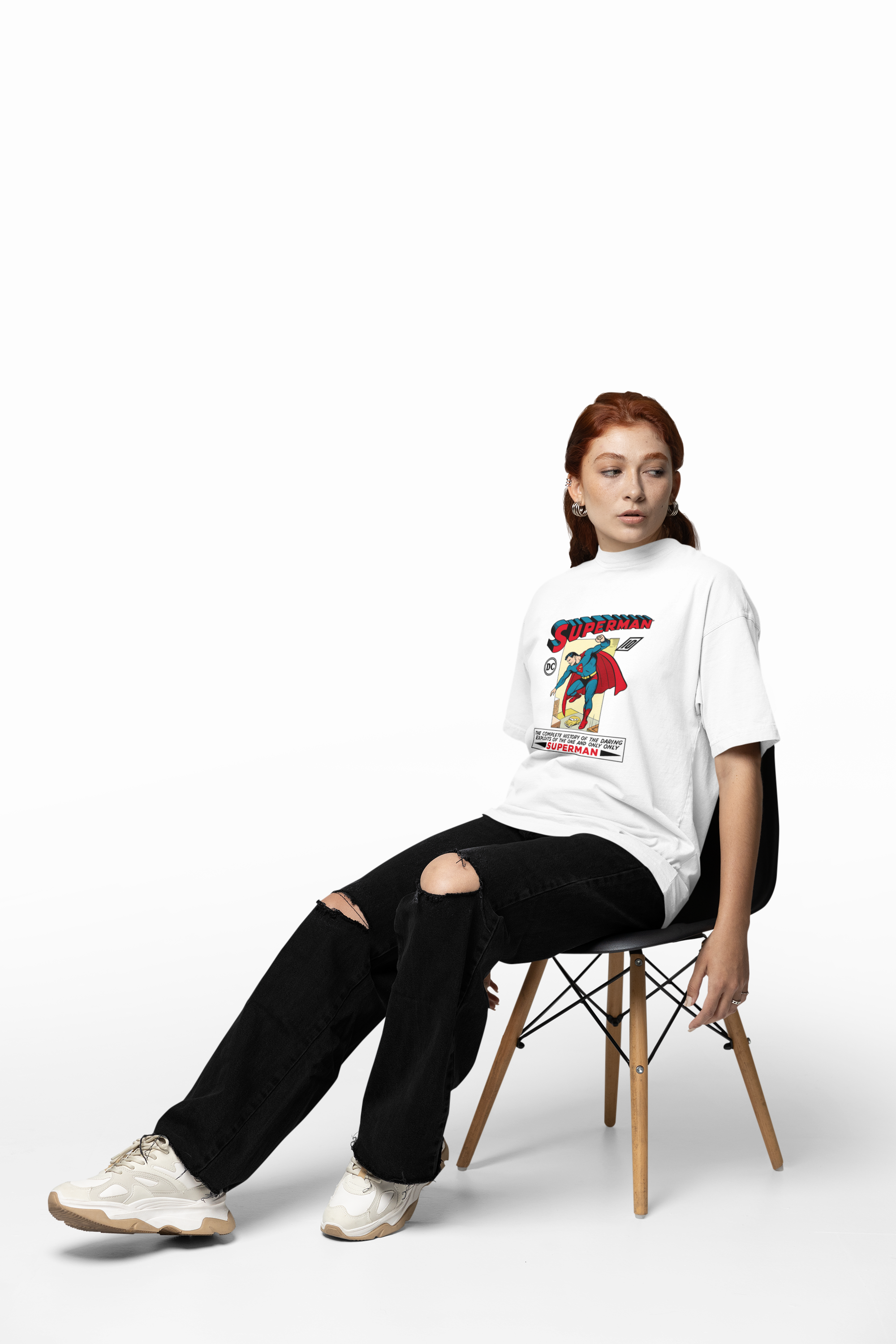 Superman Dark Mode Oversized T-Shirt