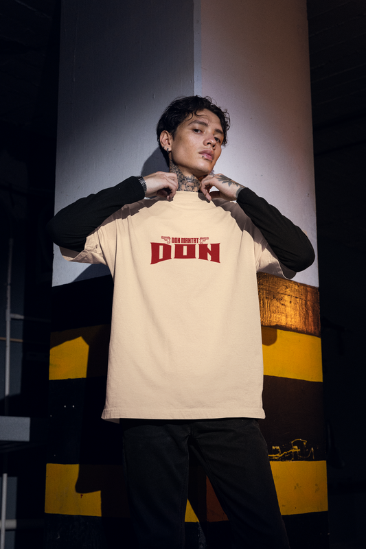 Don Half Sleeve Oversized T-Shirt for Men Trendy Streetwear