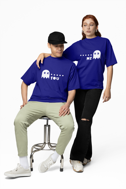 Ghost Graphic Oversized T-Shirts – Trendy Cartoon Style
