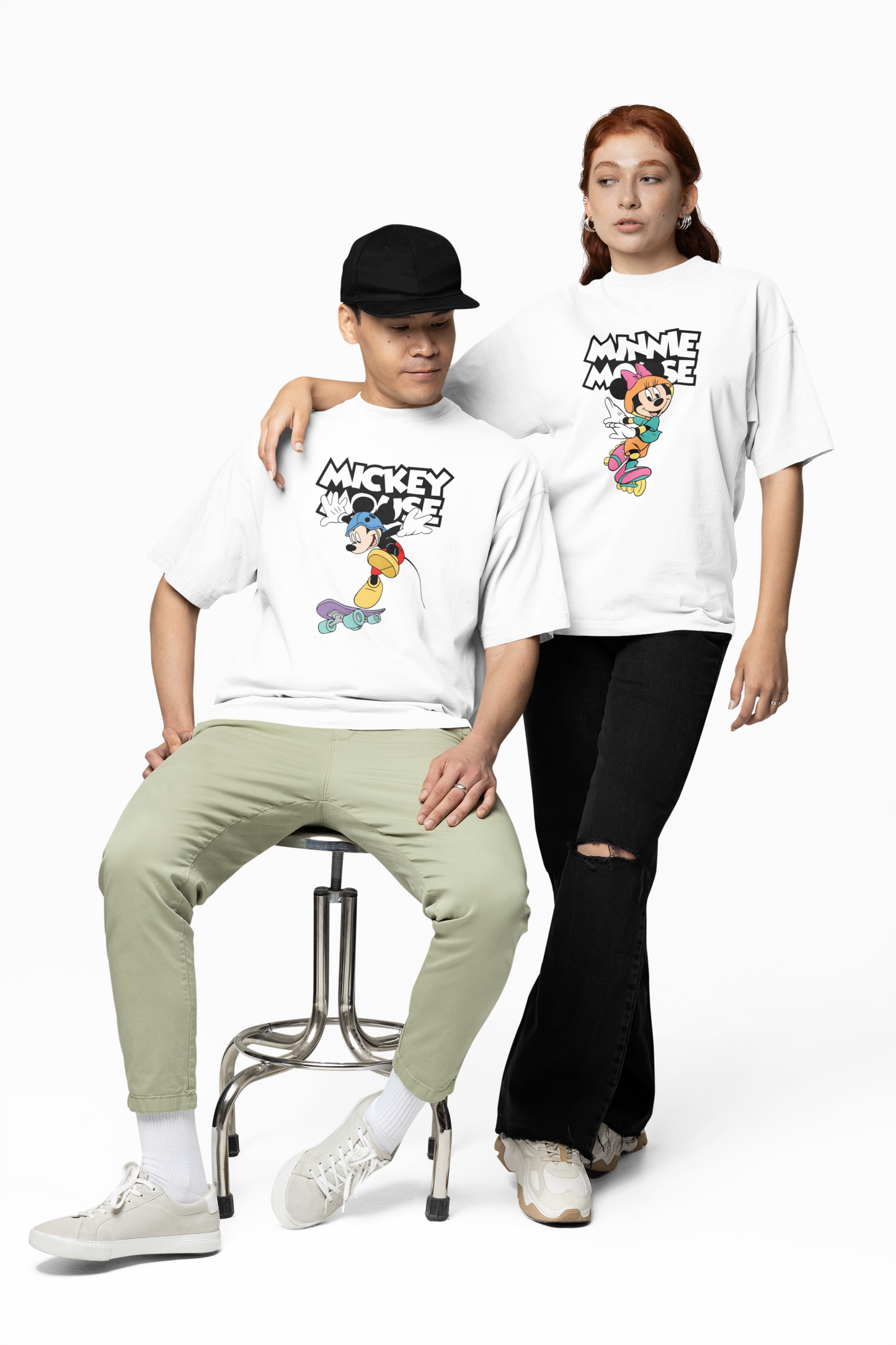 Micky Cartoon Oversized T-Shirts