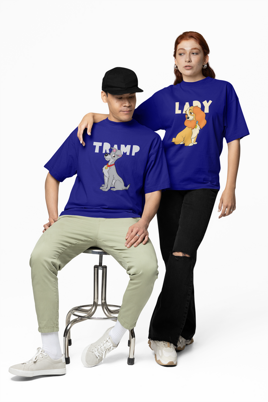Tramp & Lady Couple Oversized T-Shirts