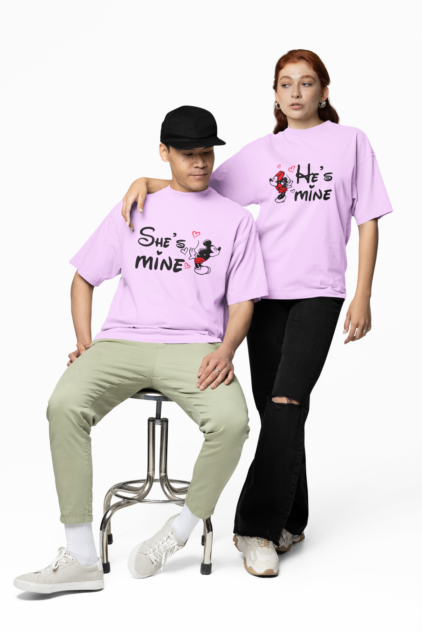 Mine Couple Oversized T-Shirts