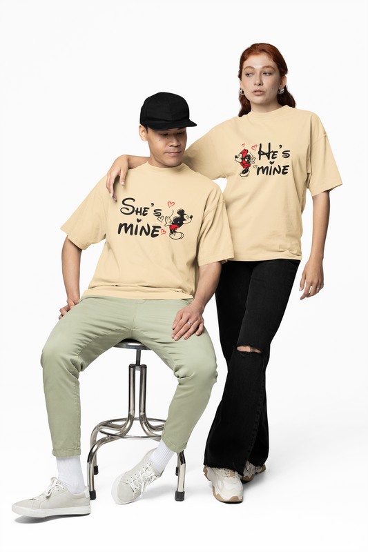 Mine Couple Oversized T-Shirts