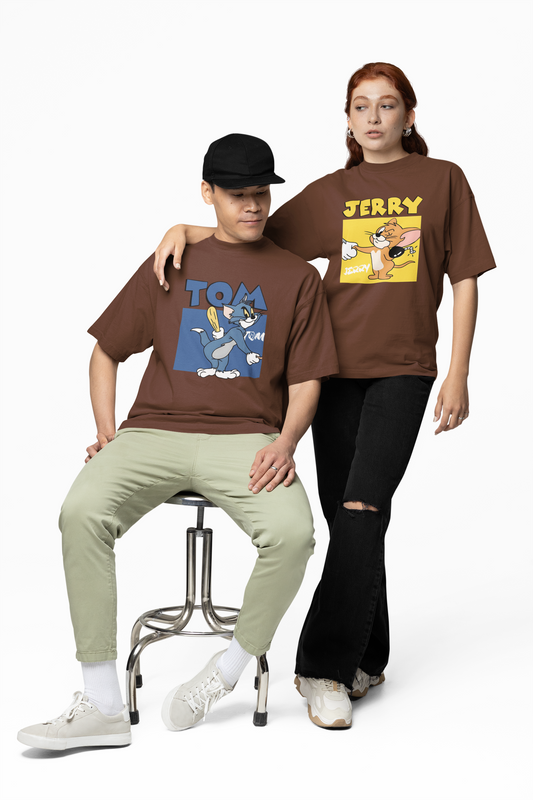 Tom & Jerry Couple Oversized T-Shirts